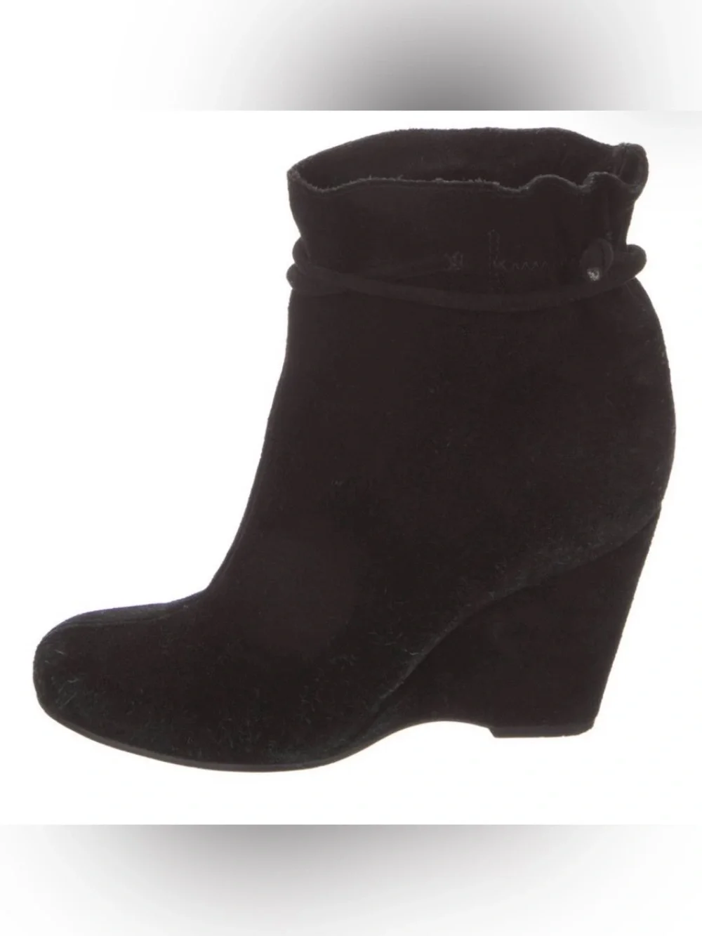 kate spade Black Suede Ankle Booties